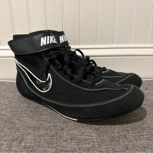 Nike Speedsweep 7 Black White Athletic Wrestling Shoes 366683-001 Men's 11 NEW
